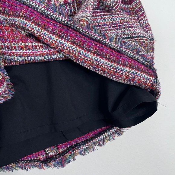 Halogen Women’s Mini Multicolor Tweed Side Tie Skirt Size 10 Pink - Picture 5 of 9
